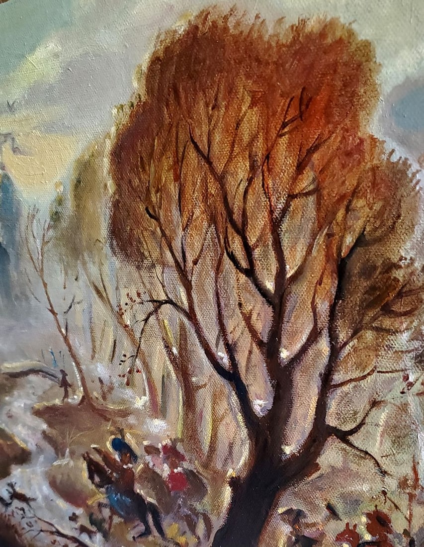 Oil painting Spring hunting Litvinov Daniil Olegovich - 4