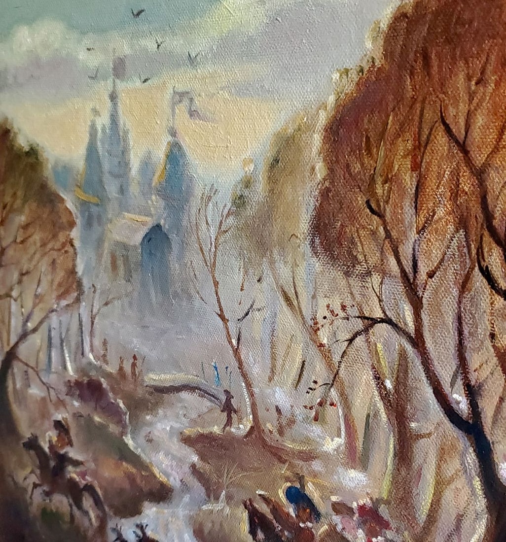 Oil painting Spring hunting Litvinov Daniil Olegovich - 5