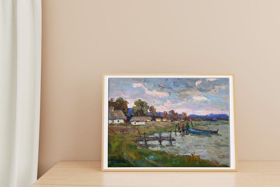 Oil painting Edge of the lake Kalenyuk Oksana - 2