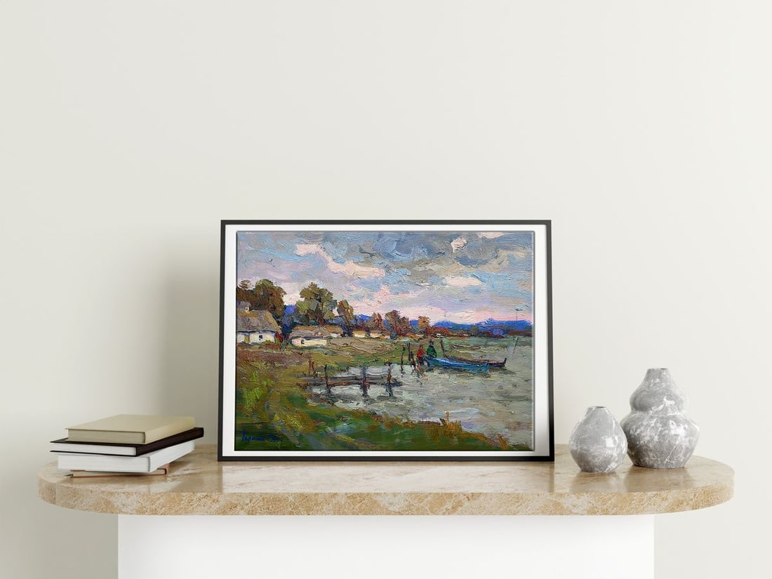 Oil painting Edge of the lake Kalenyuk Oksana - 3