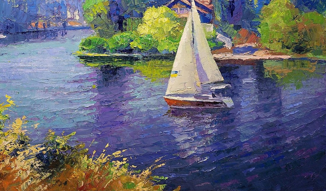 Oil painting Sailboat Boris Serdyuk - 7