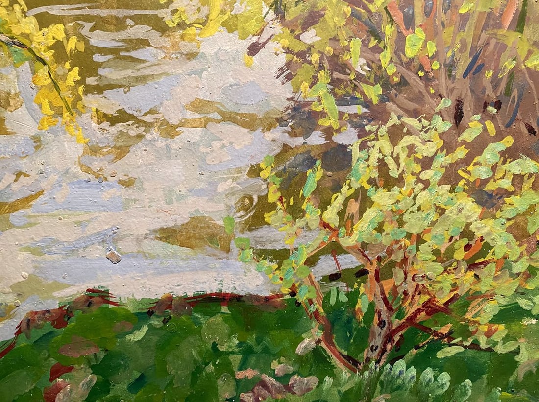 Oil painting Above a river Georgy Kolosovsky - 2
