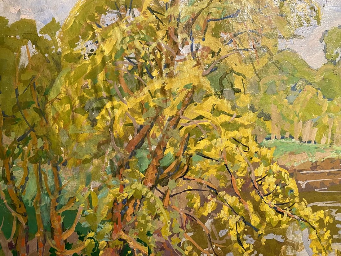 Oil painting Above a river Georgy Kolosovsky - 4