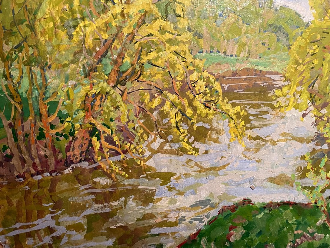Oil painting Above a river Georgy Kolosovsky - 5