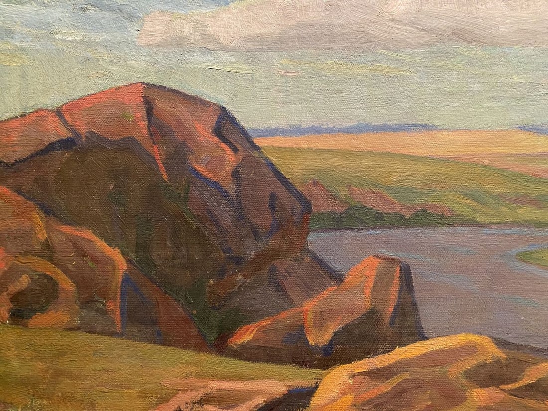 Oil painting River view Nikolai Hrustalenko - 2