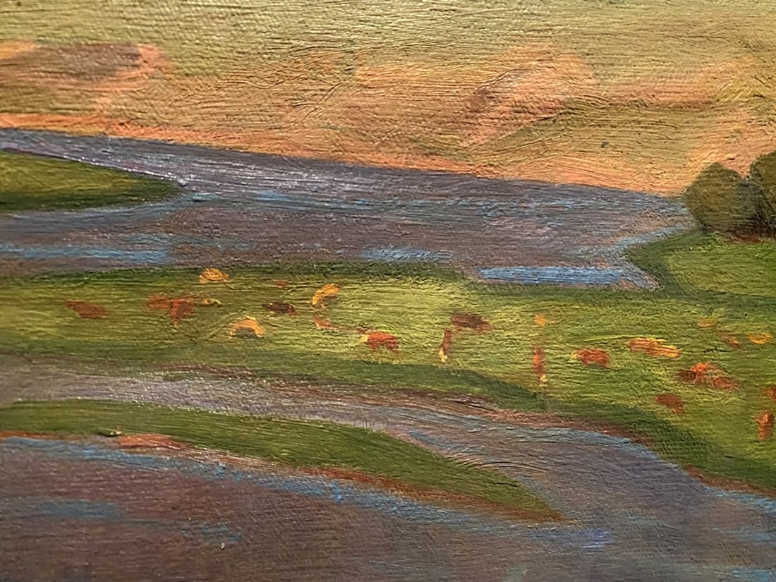 Oil painting River view Nikolai Hrustalenko - 3