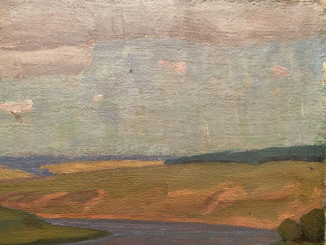 Oil painting River view Nikolai Hrustalenko - 4