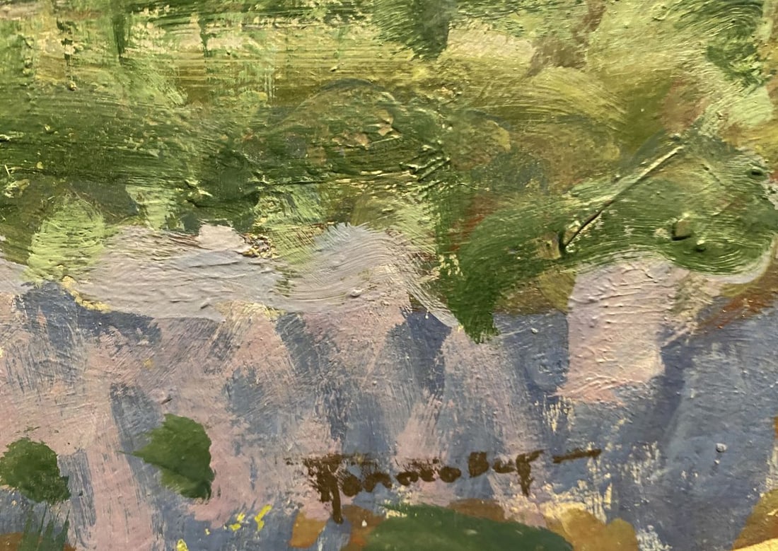 Oil painting White houses Georgy Kolosovsky - 2