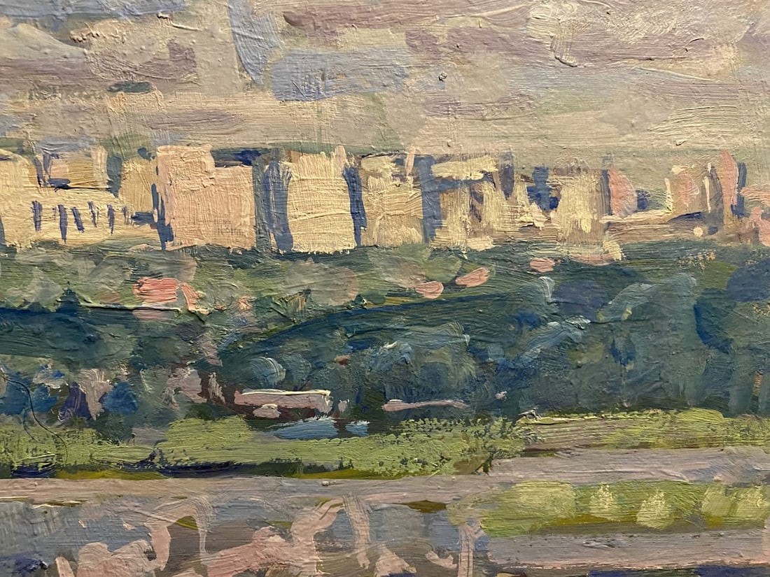 Oil painting White houses Georgy Kolosovsky - 3