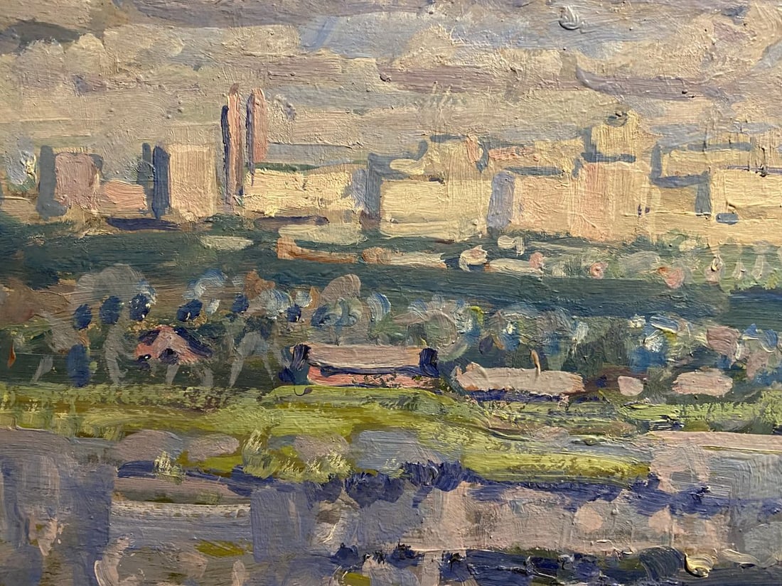 Oil painting White houses Georgy Kolosovsky - 4