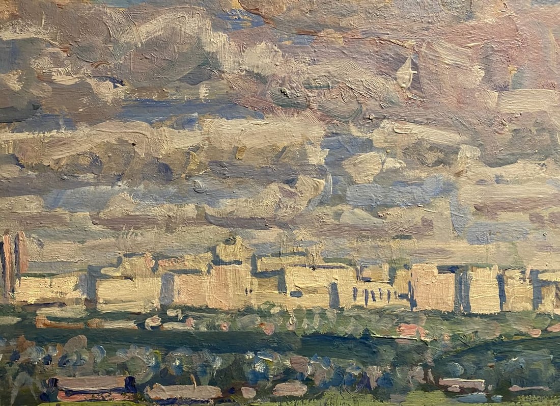 Oil painting White houses Georgy Kolosovsky - 5