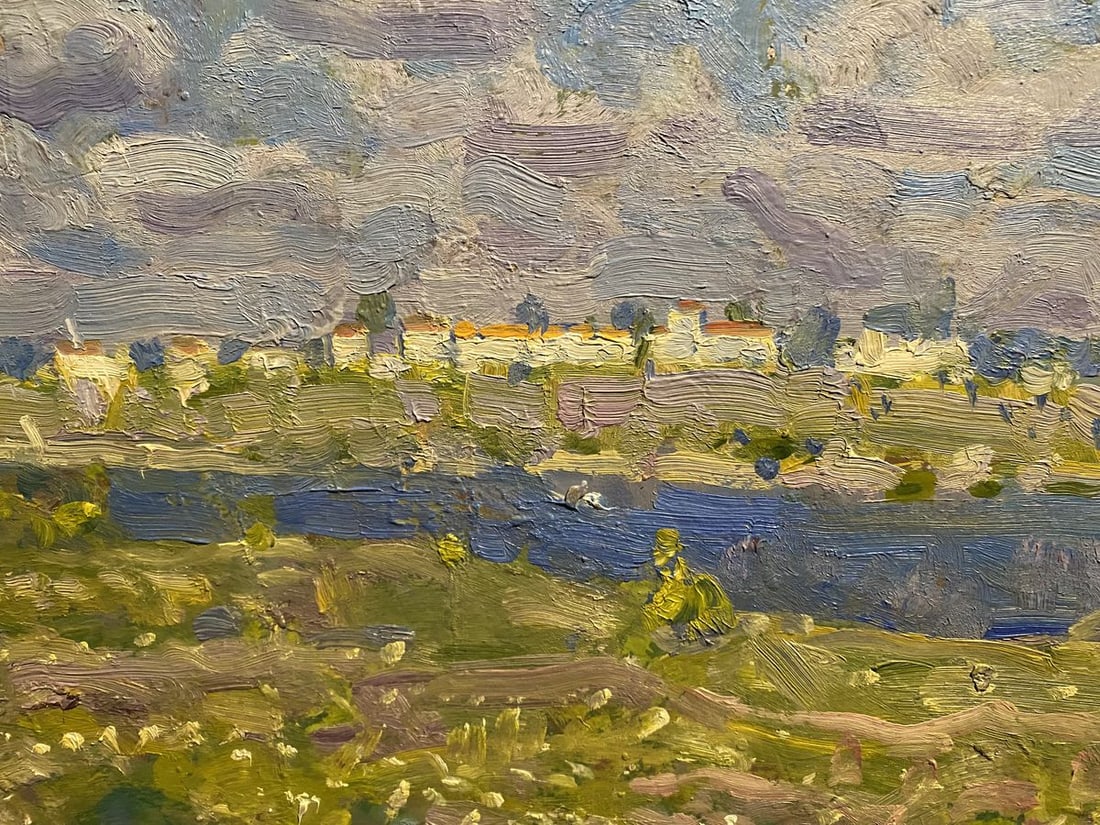 Oil painting Young birch trees Georgy Kolosovsky - 2