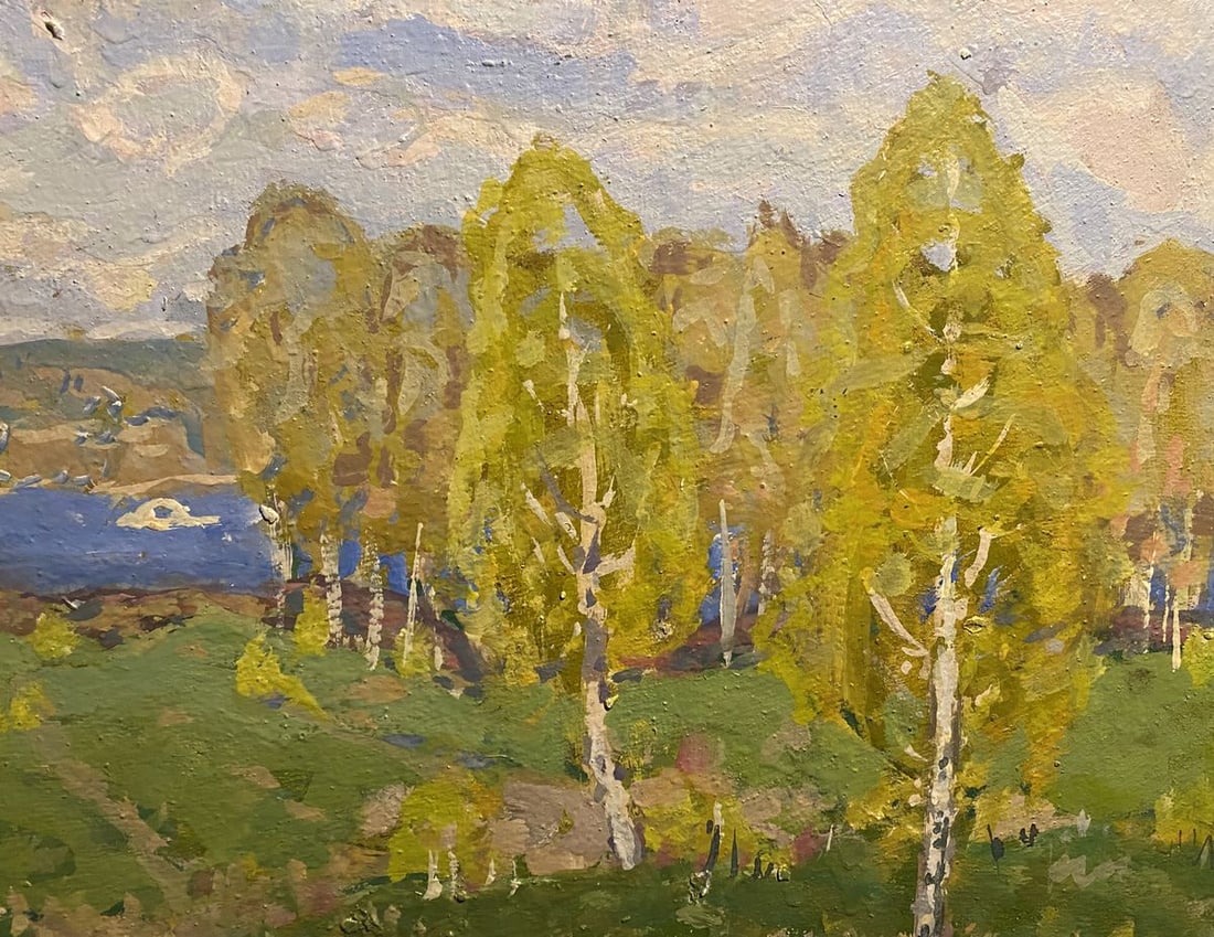 Oil painting Spring came Georgy Kolosovsky - 4