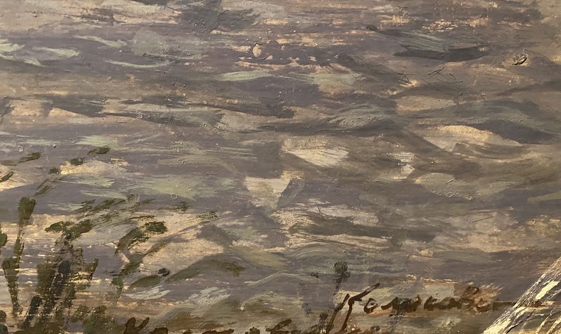 Oil painting Dnieper near Zaporozhye Georgy Kolosovsky - 2