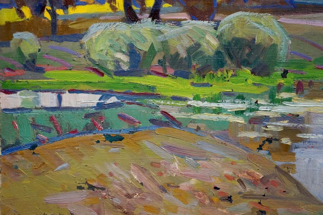 Oil painting Autumn landscape Tyukha Ivan Andreevich - 2