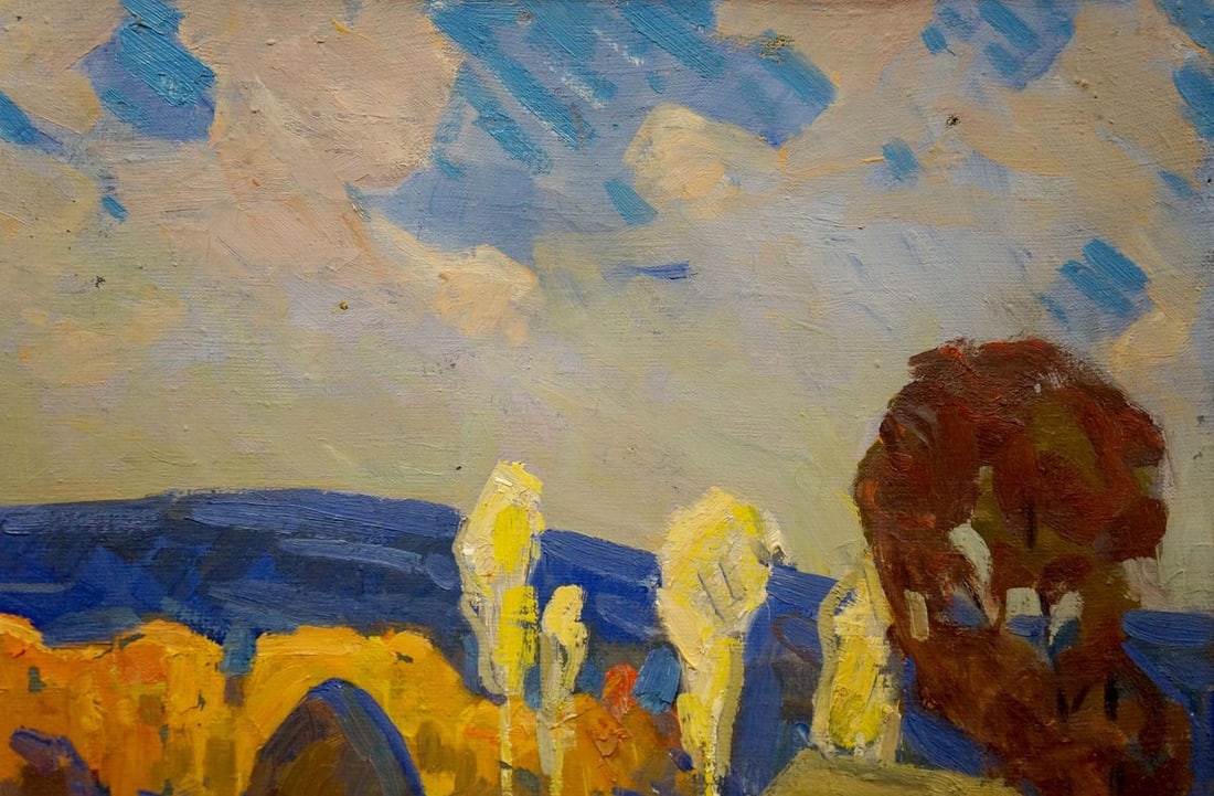Oil painting Autumn landscape Tyukha Ivan Andreevich - 4