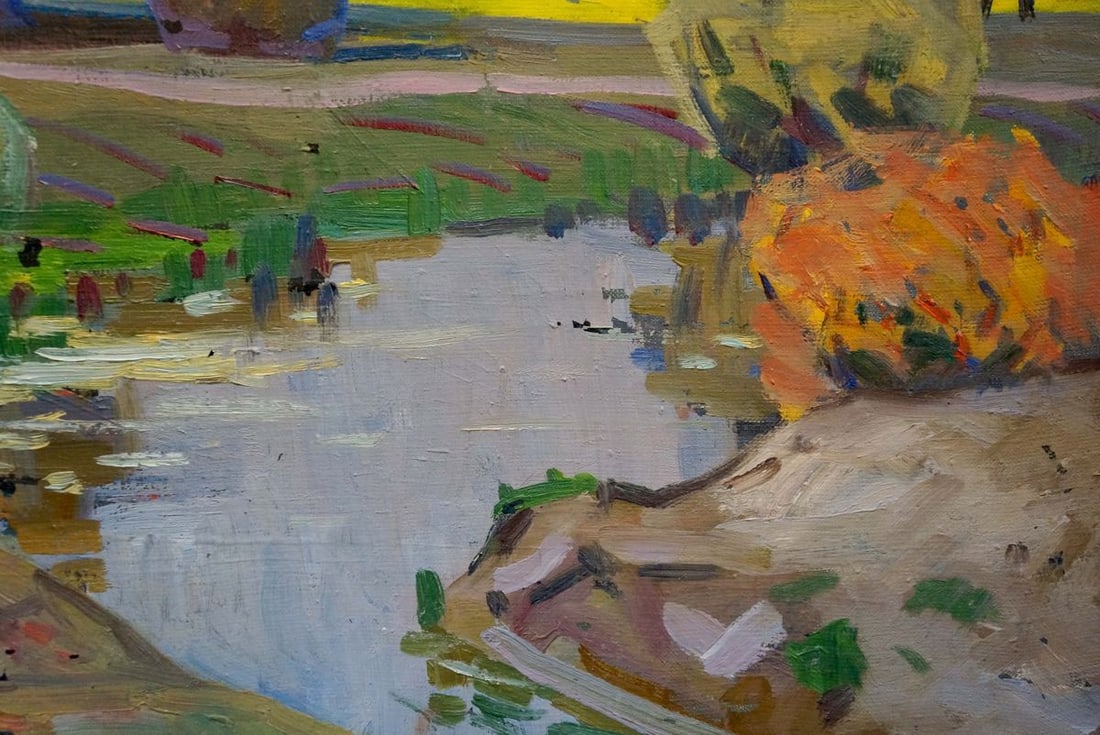 Oil painting Autumn landscape Tyukha Ivan Andreevich - 5