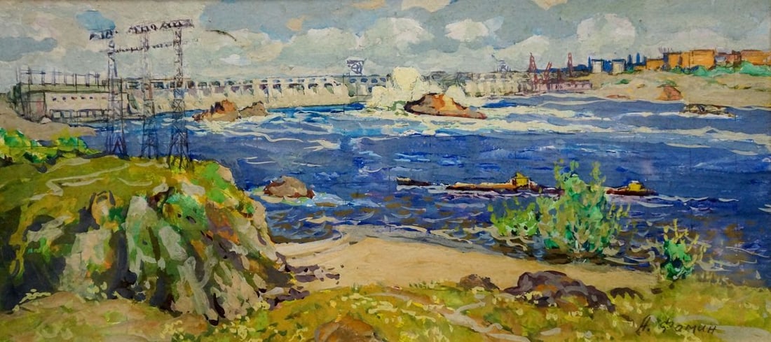 Oil painting Dam Fomin Anatoly Nikiforovich - 2