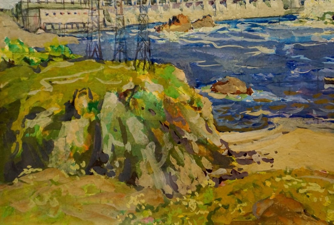 Oil painting Dam Fomin Anatoly Nikiforovich - 3