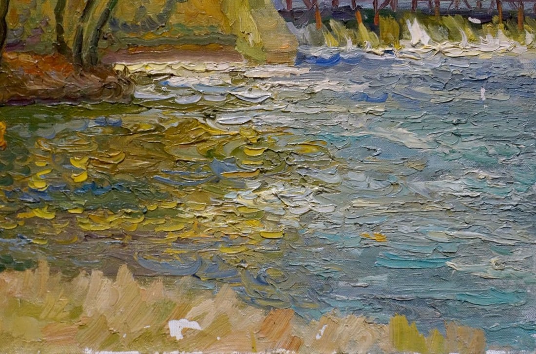 Oil painting House by the shore Minka Alexander Fedorovich - 5