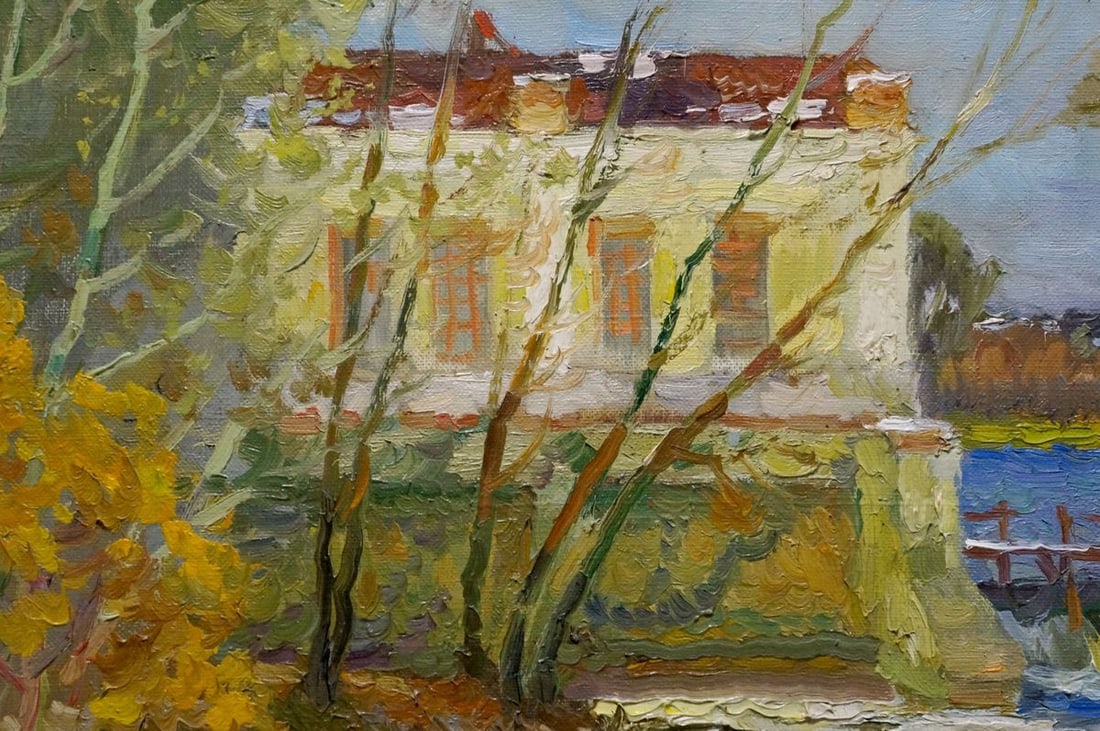Oil painting House by the shore Minka Alexander Fedorovich - 6