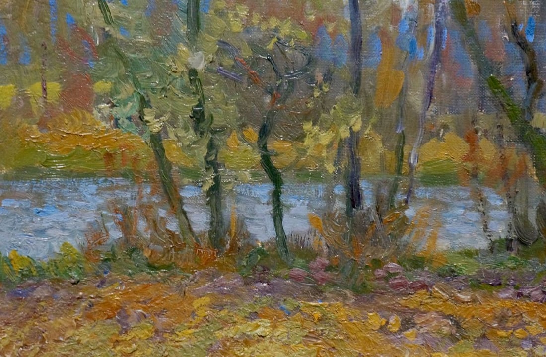 Oil painting Autumn landscape Minka Alexander Fedorovich - 2