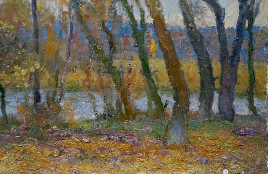 Oil painting Autumn landscape Minka Alexander Fedorovich - 5