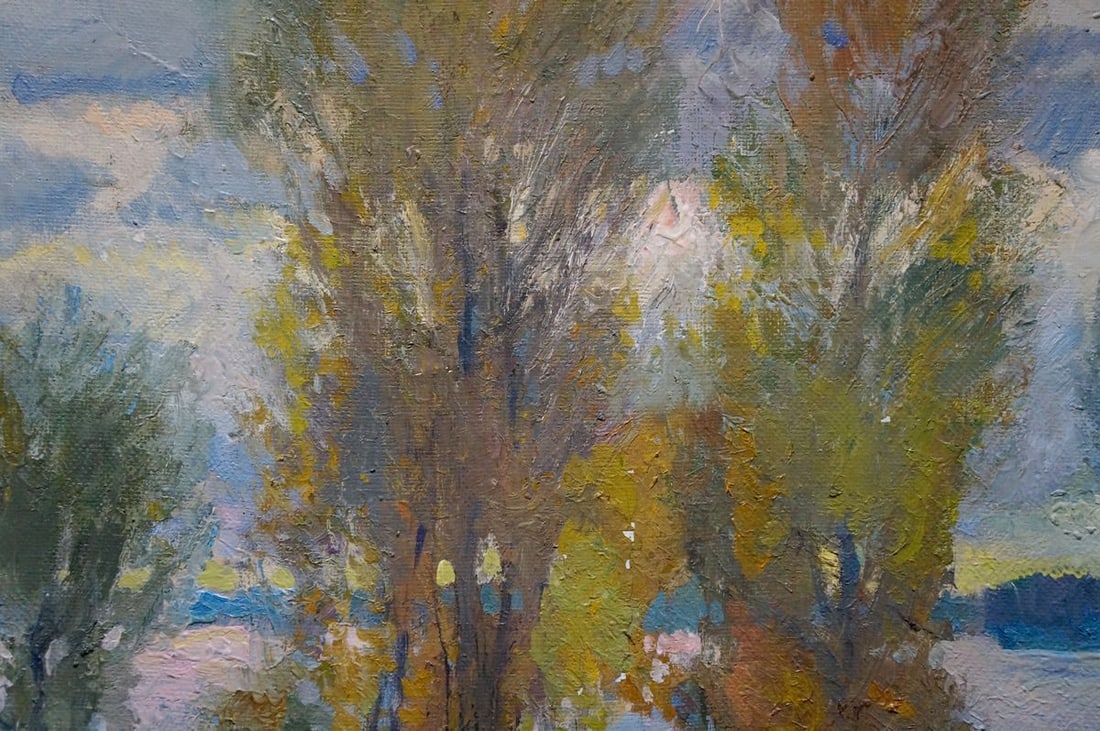Oil painting Autumn landscape Minka Alexander Fedorovich - 6