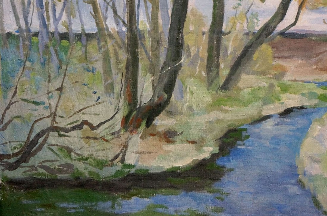 Oil painting Forest landscape Minka Alexander Fedorovich - 2