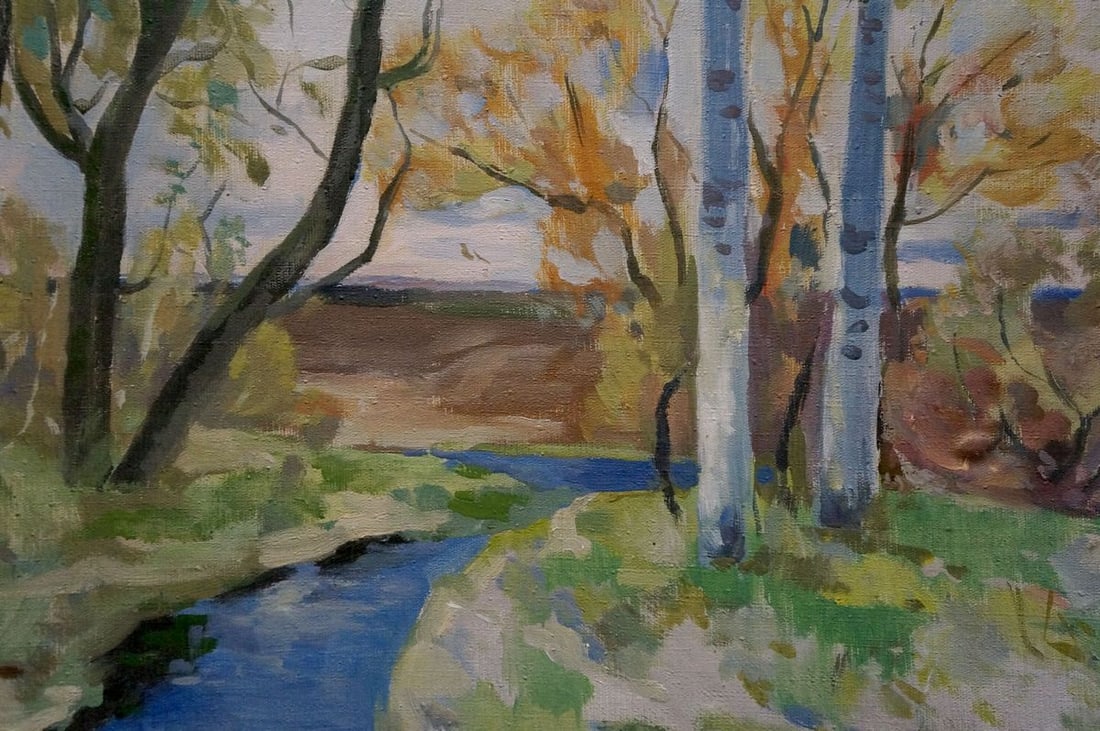 Oil painting Forest landscape Minka Alexander Fedorovich - 6