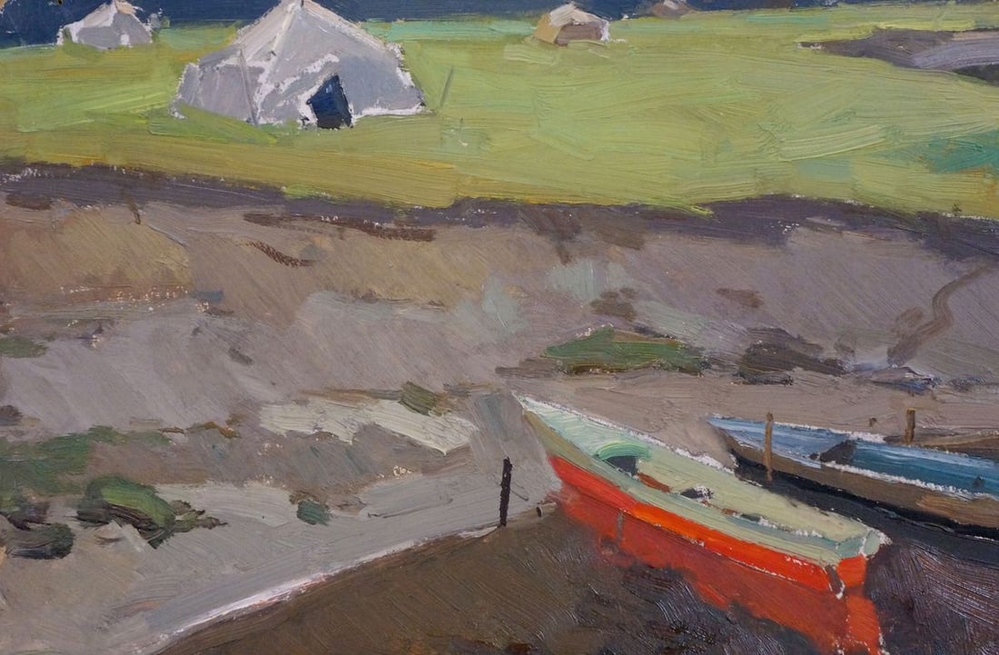 Oil painting Camp by the shore Sevastyanov Viktor Grigorievich - 3