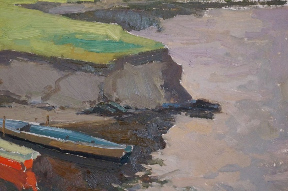 Oil painting Camp by the shore Sevastyanov Viktor Grigorievich - 4