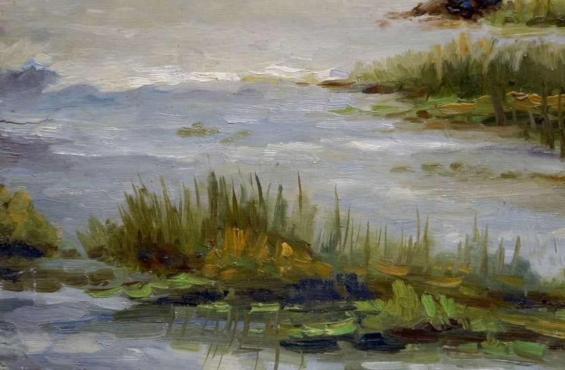 Oil painting By the river Buryachok Nikolay Ivanovich - 2