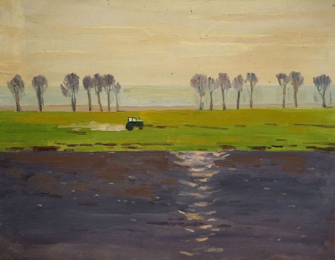 Oil painting On the field Chernikov Nikolay Vladimirovich: NoVerns 1155 *** ABOUT THIS PAINTING *** * TITLE: "On the field" * ARTISTS: Chernikov Nikolay Vladimirovich * SIZE: 40x50 cm/'15.74x19.68 inches' * MEDIUM: oil, canvas * HAND PAINTED: Original