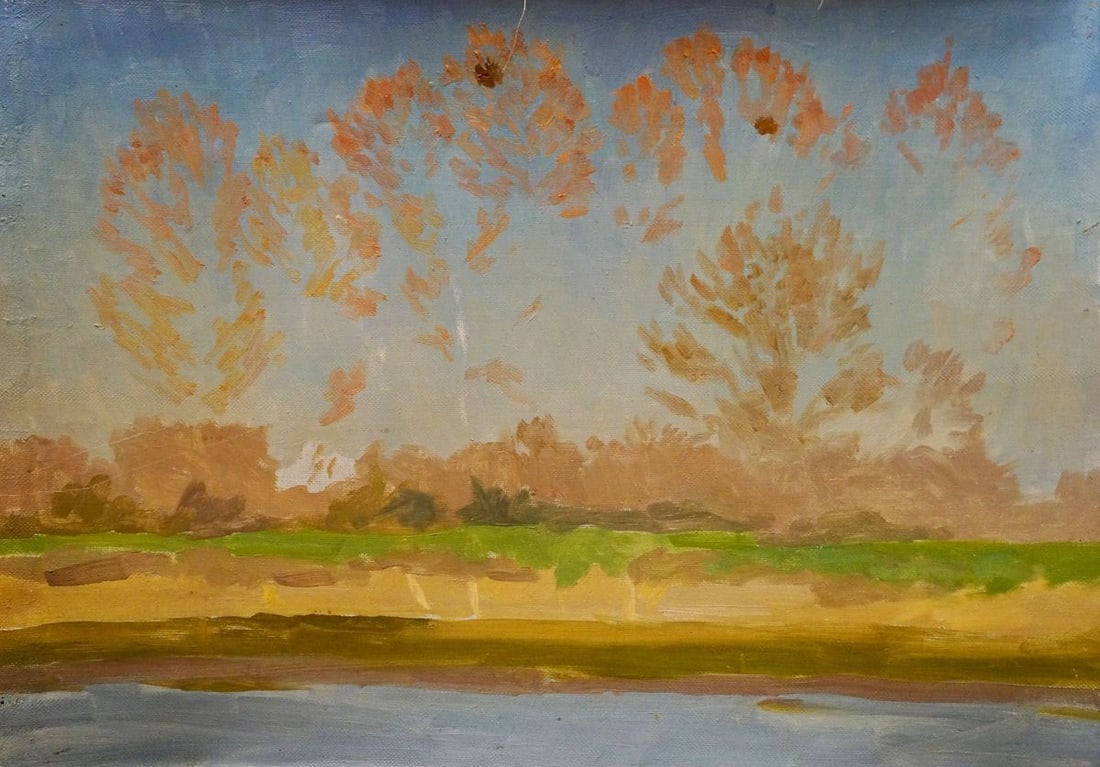 Oil painting Autumn landscape Chernikov Nikolay Vladimirovich: NoVerns 1171 *** ABOUT THIS PAINTING *** * TITLE: "Autumn landscape" * ARTISTS: Chernikov Nikolay Vladimirovich * SIZE: 53x72 cm/'20.86x28.34 inches' * MEDIUM: oil, canvas * HAND PAINTED: Original pai