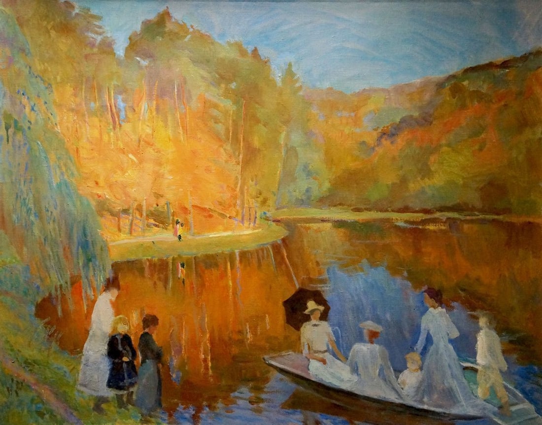 Oil painting People by the river Titarenko Maria Anatolyevna: NoVerns 1254 *** ABOUT THIS PAINTING *** * TITLE: "People by the river" * ARTISTS: Titarenko Maria Anatolyevna * SIZE: -x- cm/'-x- inches' * MEDIUM: oil, canvas * HAND PAINTED: Original painting from 