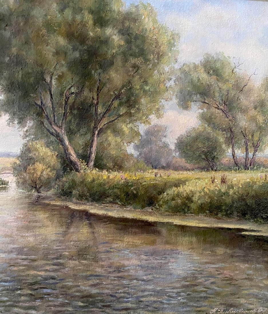 Oil painting On the river Litvinov Arkady Petrovich - 10