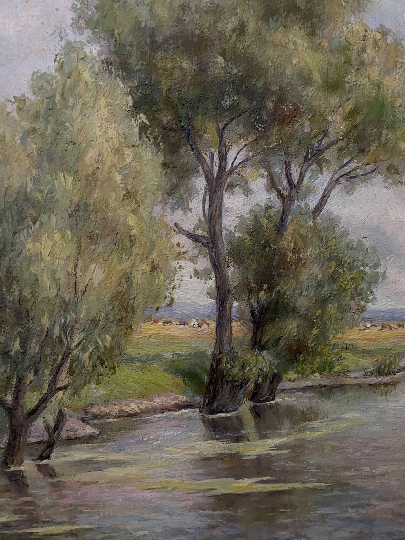 Oil painting On the river Litvinov Arkady Petrovich - 11