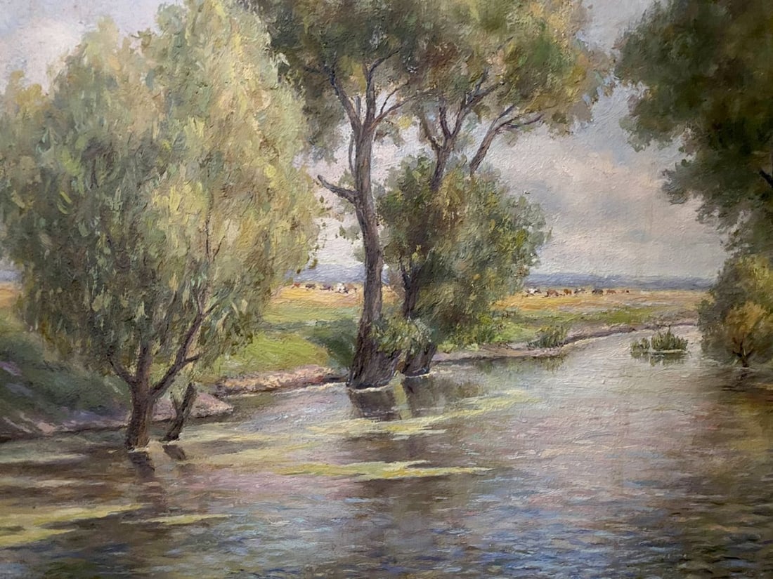 Oil painting On the river Litvinov Arkady Petrovich - 5
