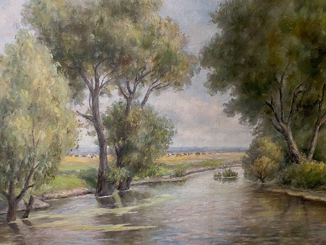Oil painting On the river Litvinov Arkady Petrovich - 7