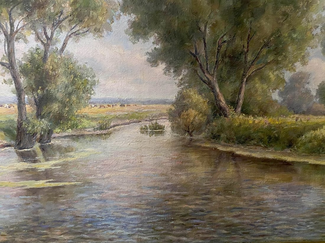 Oil painting On the river Litvinov Arkady Petrovich - 8