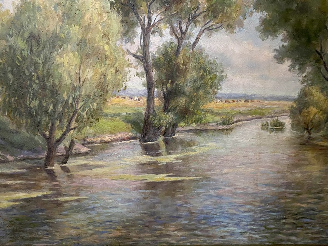 Oil painting On the river Litvinov Arkady Petrovich - 9