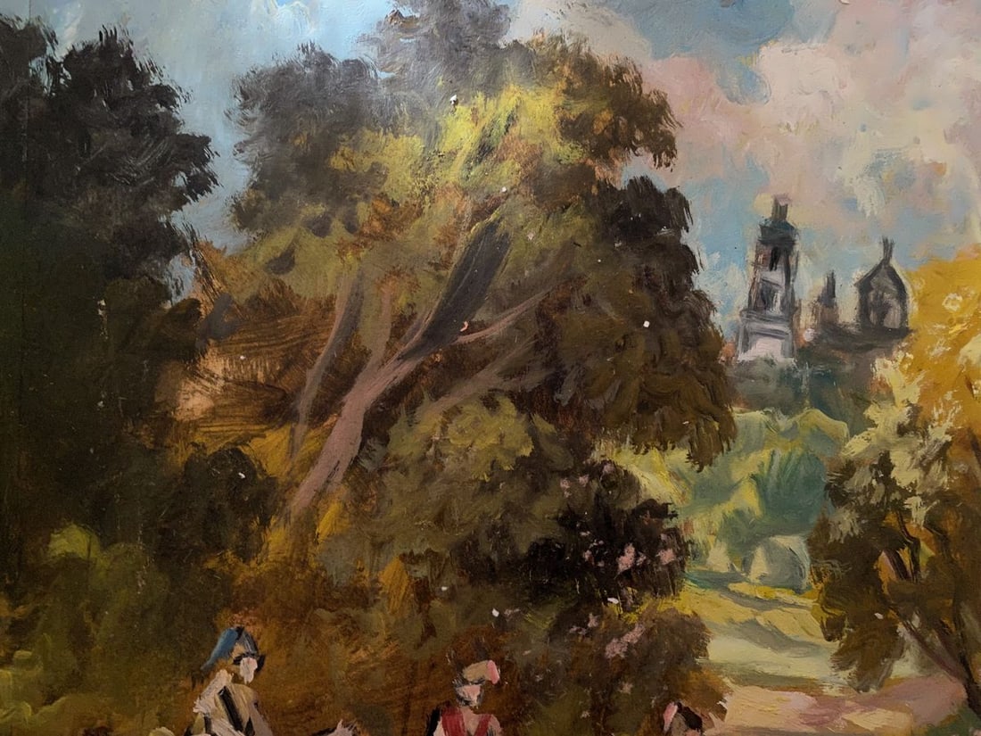 Oil painting By the ford Alexander Arkadievich Litvinov - 5