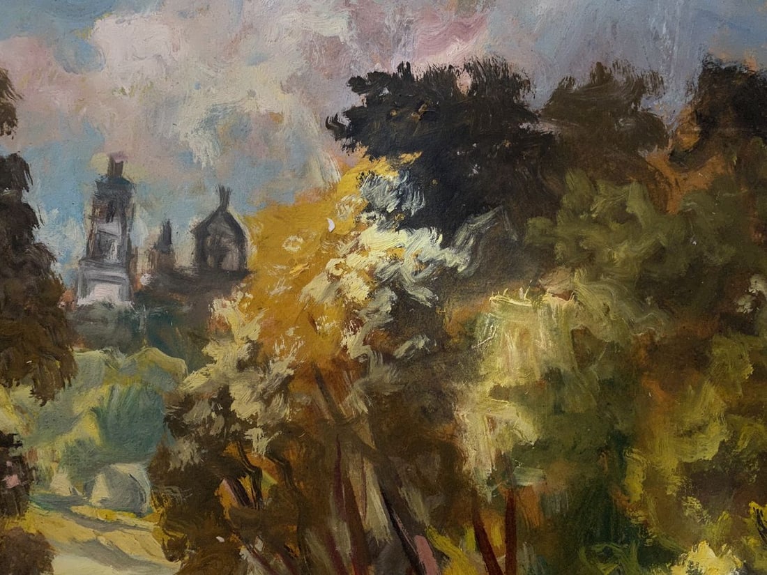 Oil painting By the ford Alexander Arkadievich Litvinov - 7