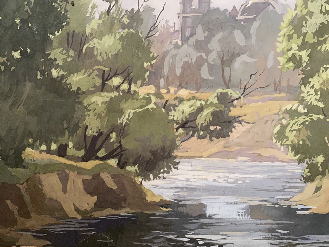 Oil painting Monastery Alexander Arkadievich Litvinov - 3