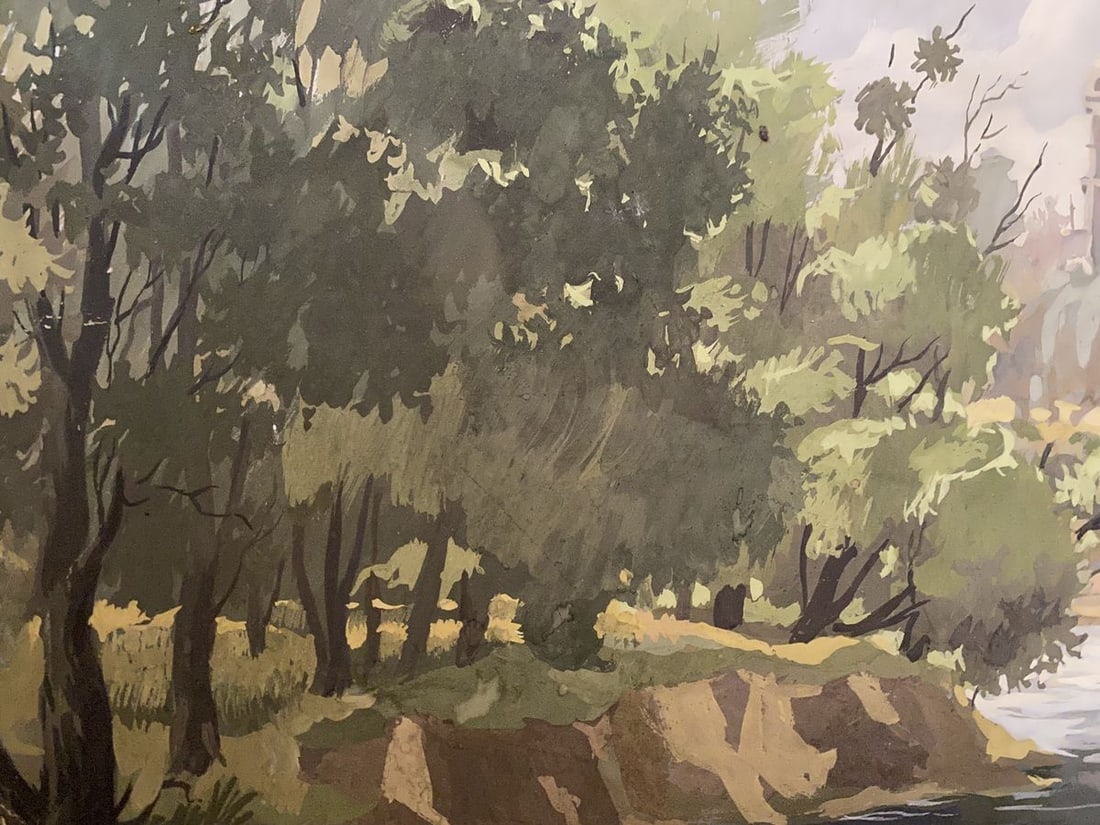 Oil painting Monastery Alexander Arkadievich Litvinov - 4