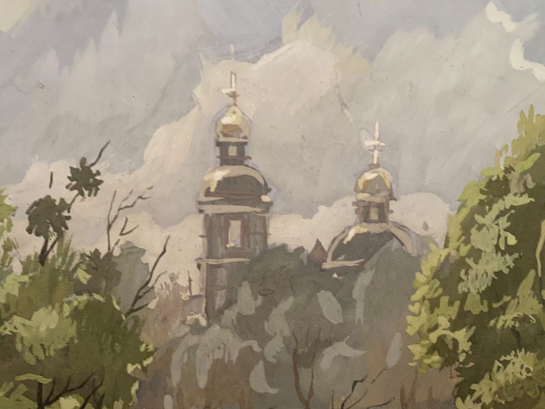 Oil painting Monastery Alexander Arkadievich Litvinov - 6