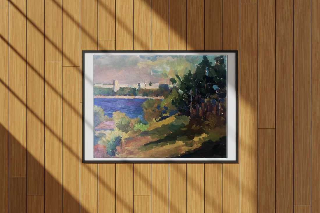 Oil painting City view Peter Tovpev - 2