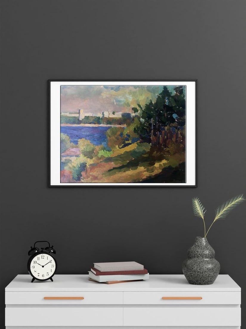 Oil painting City view Peter Tovpev - 3