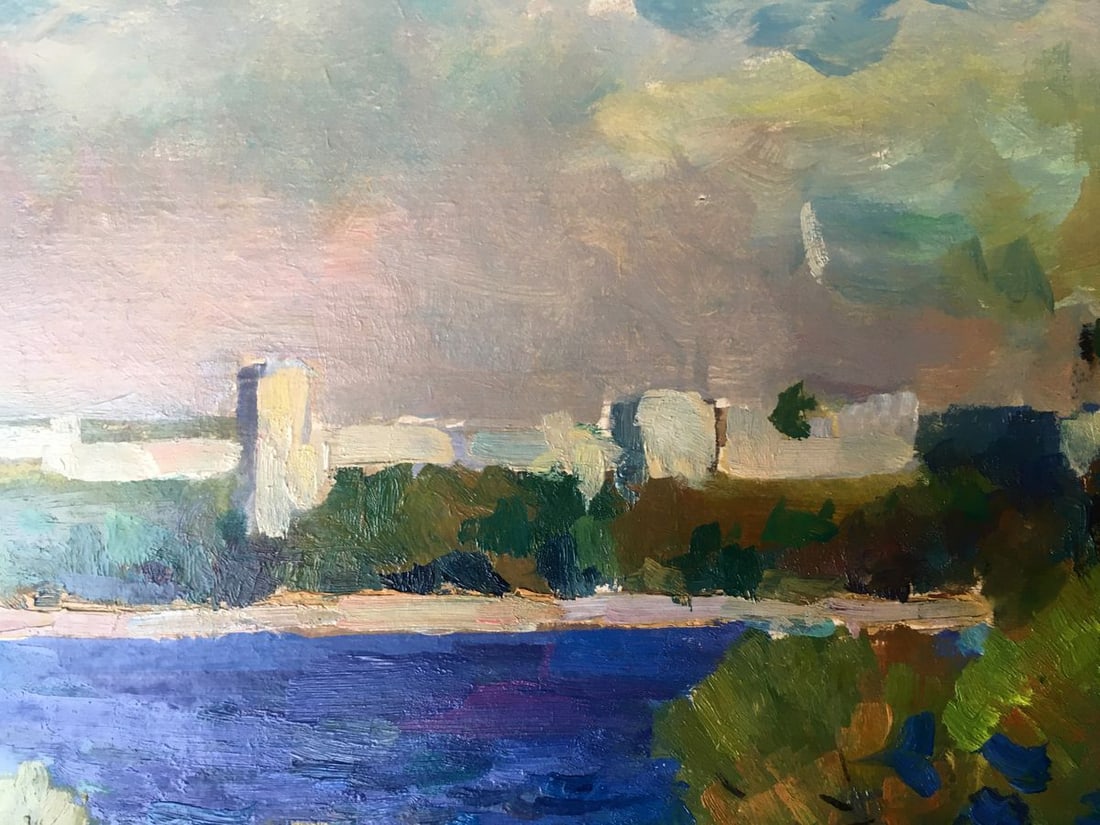 Oil painting City view Peter Tovpev - 4